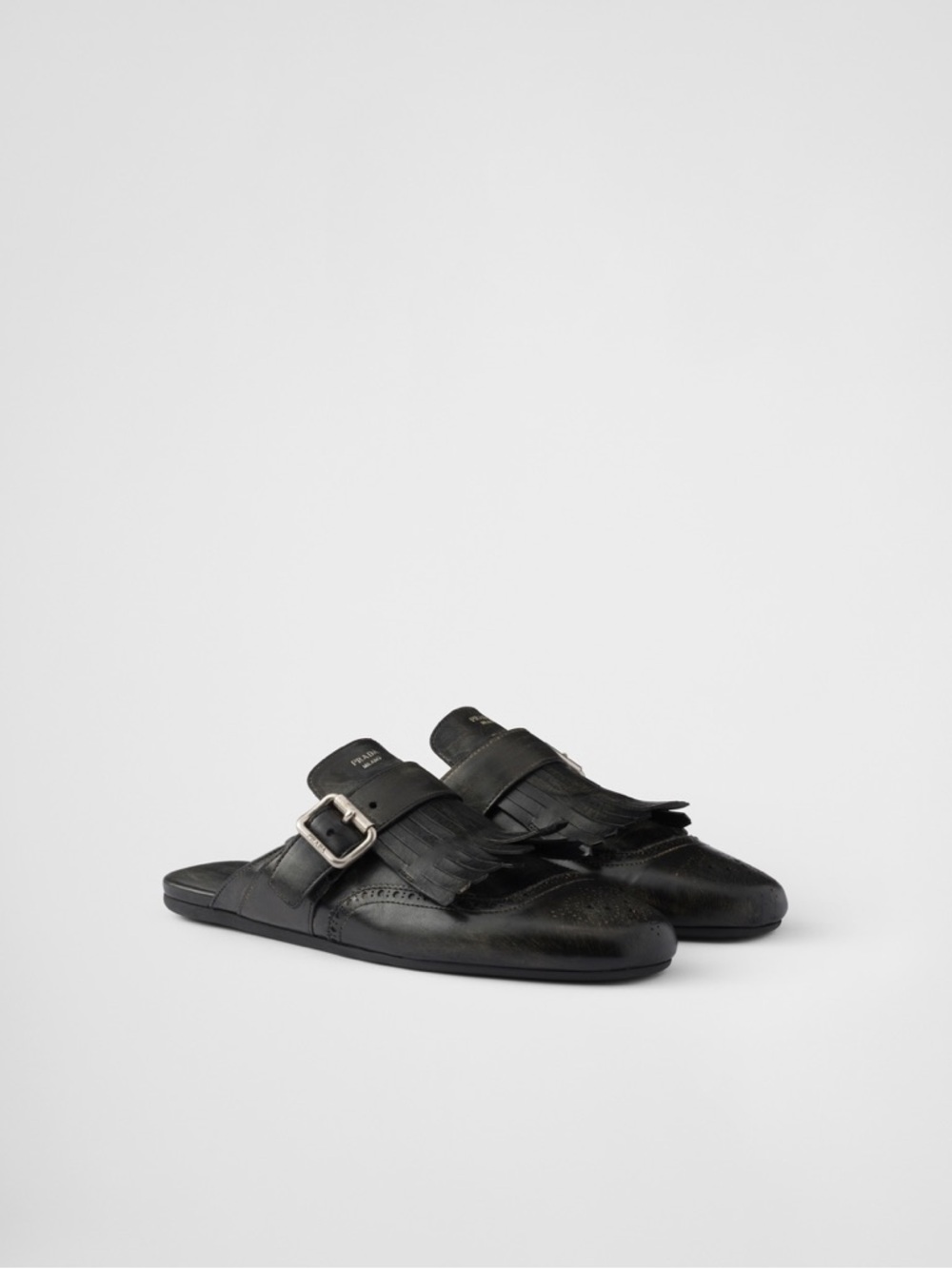 Prada Shuffle fringed leather mules $1,290 36.5 - Picture 3 of 13